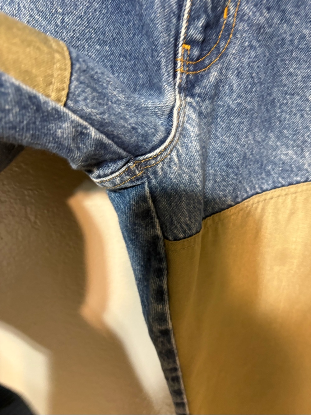 Browning Two-Tone Blue and khaki Straight Jeans Size 34/34 - Picture 3 of 14